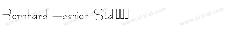 Bernhard Fashion Std字体转换